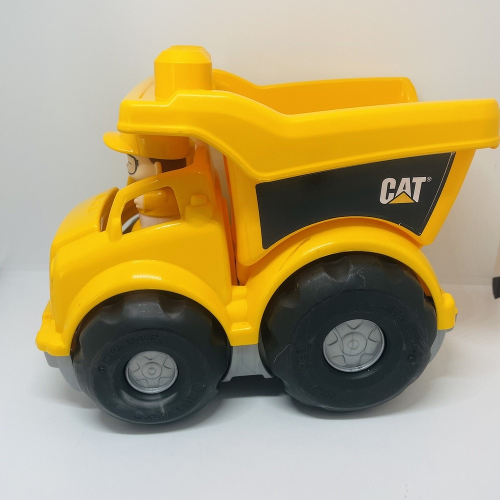 Mega Bloks First Builders Caterpillar Dump‎ Truck Yellow & Black